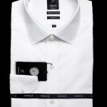 חולצת Impress 5100 לבנה 100% כותנה ללא גיהוץ בגזרה צרה ללא כיס עם צווארון אמריקאי