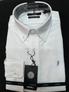 חולצת Impress Oxford F12 לבנה 100% כותנה – מבט קדמי